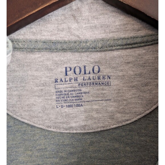 Polo Ralph Lauren Size Large Quarter Zip Pullover Performance Soft Cotton Mens - Picture 3 of 4
